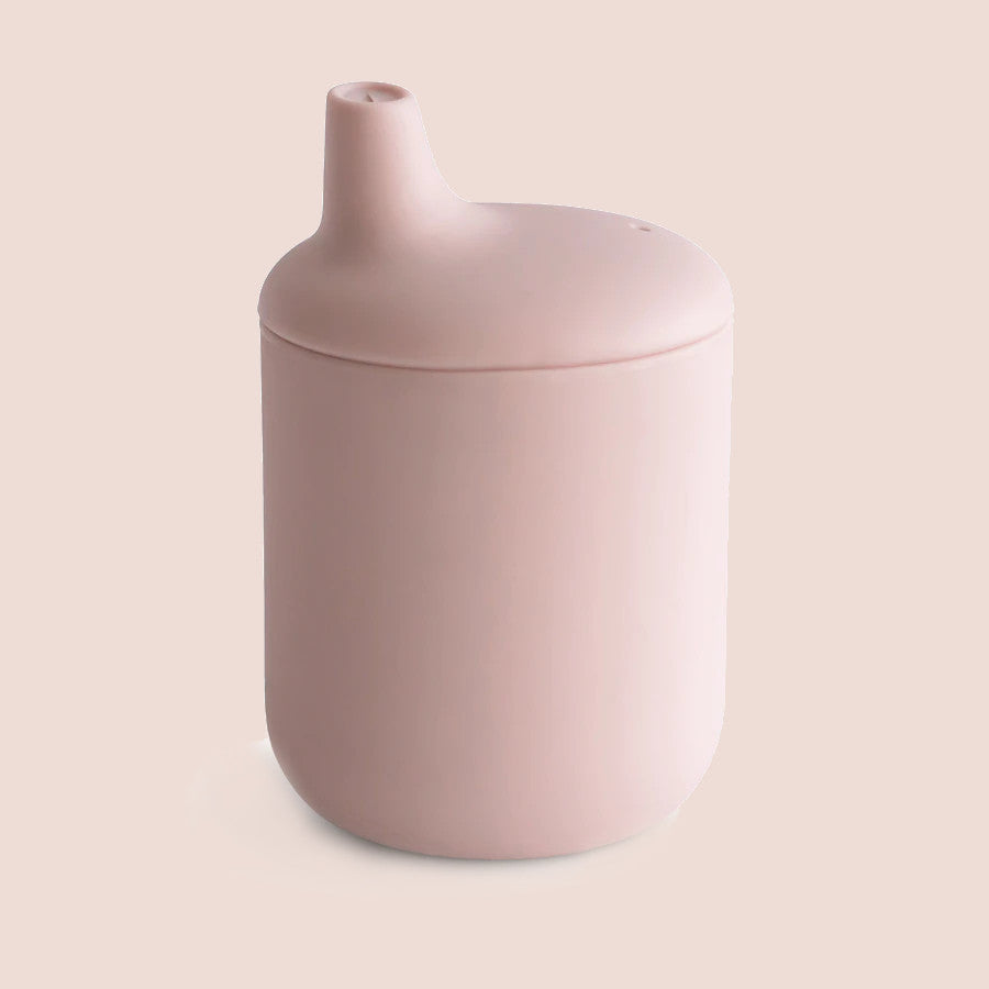 Mushie - Silicone Sippy Cup, Blush
