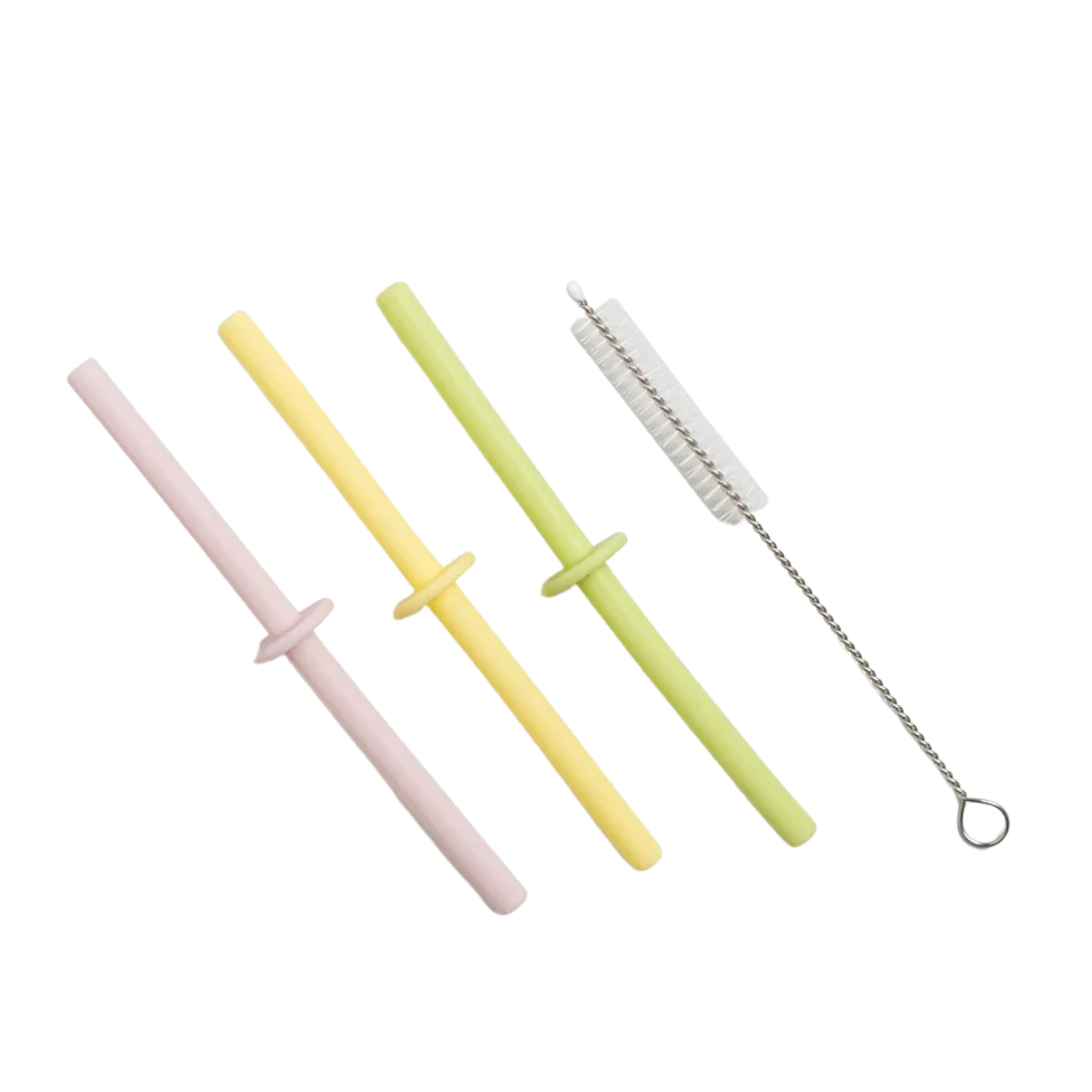 Silicone Straw Set (4) - Pastel