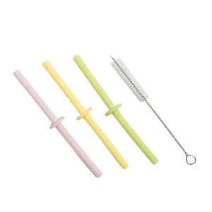 Silicone Straw Set (4) - Pastel