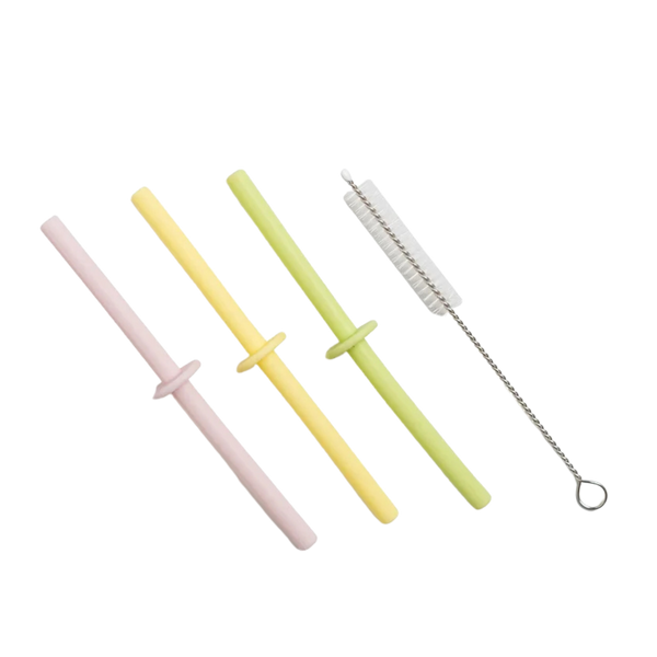 Silicone Straw Set (4) - Pastel