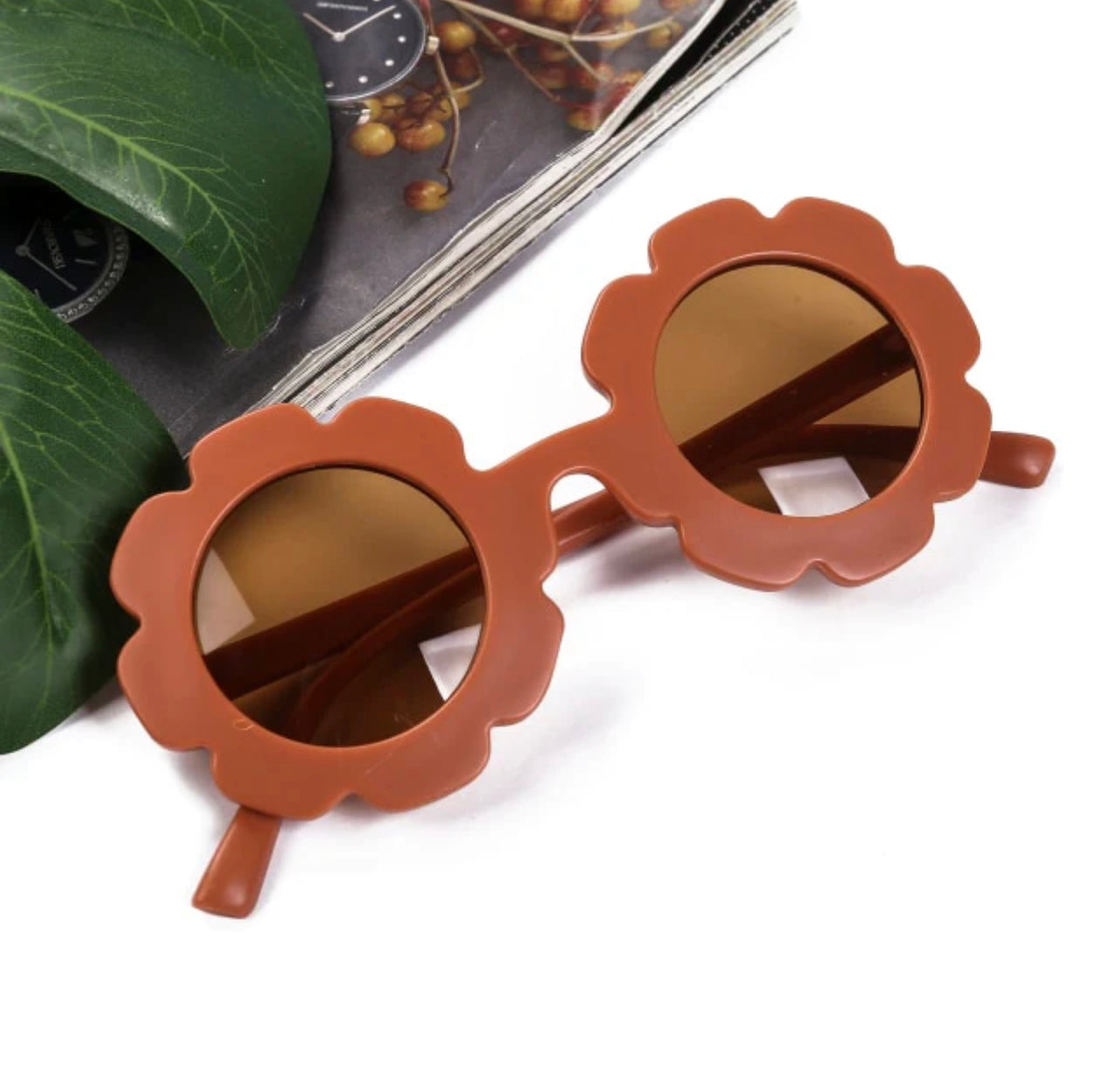Flower Sunglasses - rust