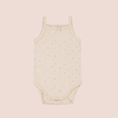 Organic Cotton Bridget Singlet Bodysuit - Elenore Pink Tint