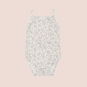Organic Cotton Bridget Singlet Bodysuit - Posy Floral