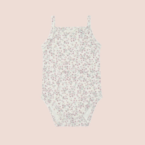 Organic Cotton Bridget Singlet Bodysuit - Posy Floral