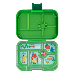 Leakproof Bento Box for Kids Jurassic Green (Funny Monsters)