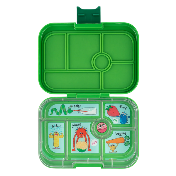 Leakproof Bento Box for Kids Jurassic Green (Funny Monsters)