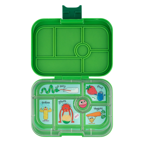 Leakproof Bento Box for Kids Jurassic Green (Funny Monsters)