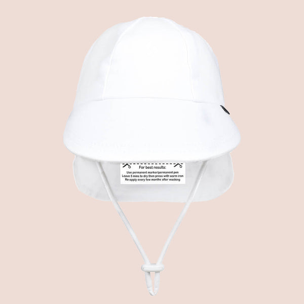 Bedhead's happy hat-wearers Legionnaire Hat with Strap - White