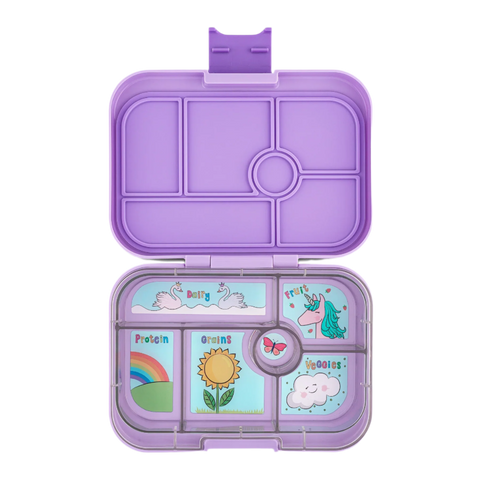 Leakproof Bento Lunch Box for Kids - Yumbox Lavande Purple (Unicorn)