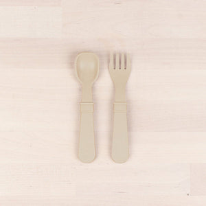 Fork and Spoon Set - Sand