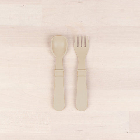 Fork and Spoon Set - Sand