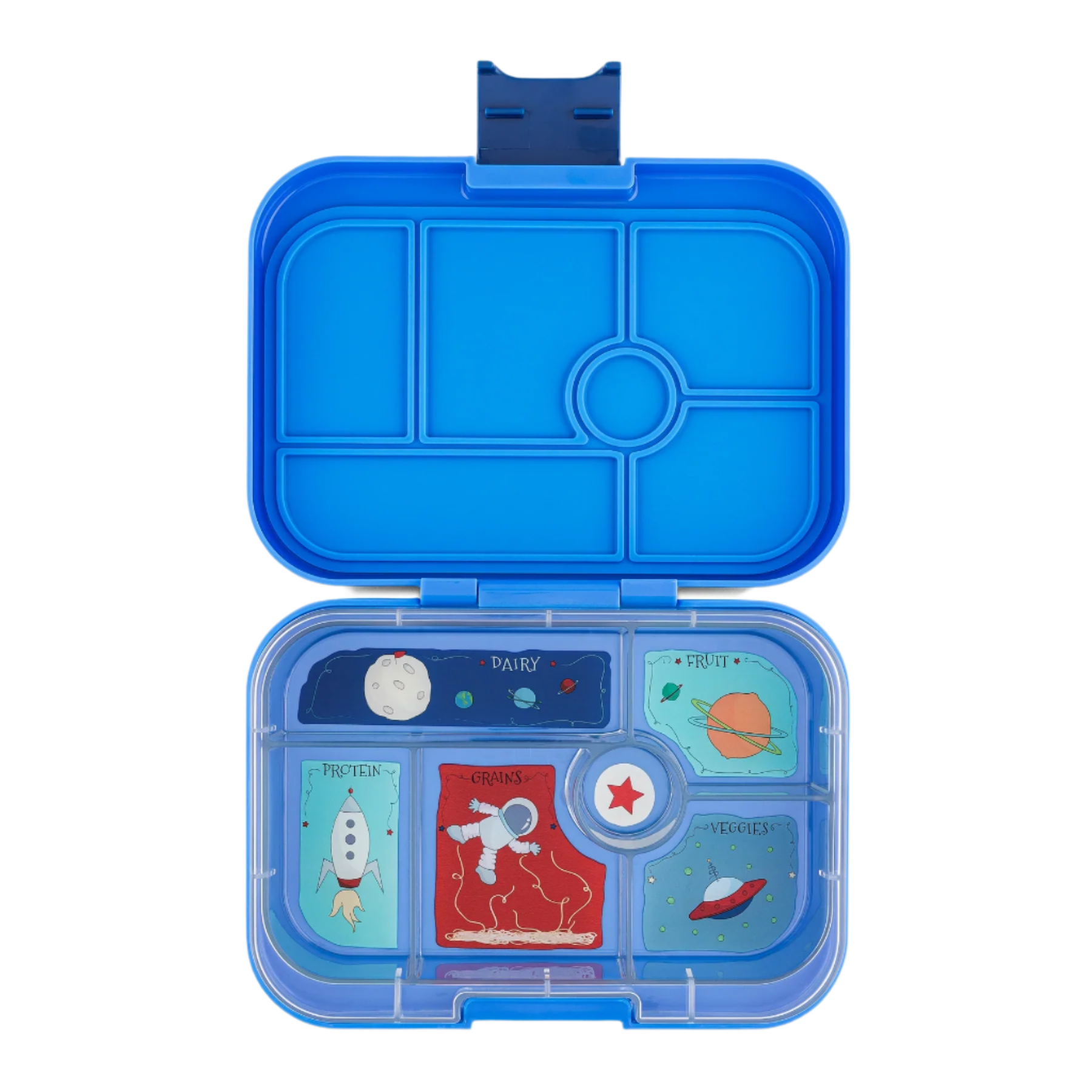 Leakproof Bento Box for Kids - Yumbox Original Surf Blue (Rocket)