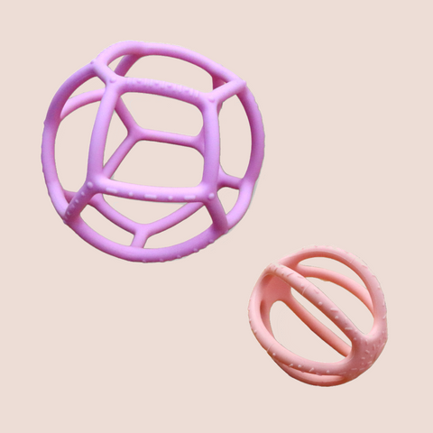 2 Pack Sensory Ball & Fidget Ball - Bubblegum and Peach