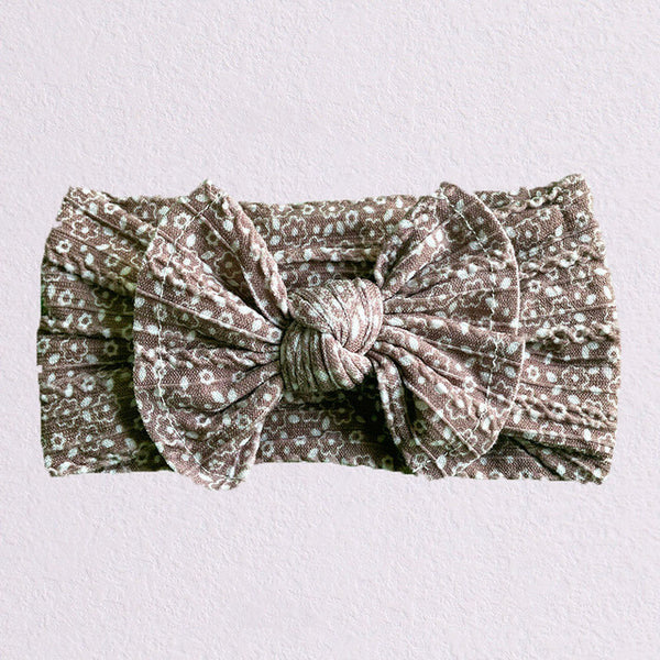 Cable Knit Bow Headbands - Printed