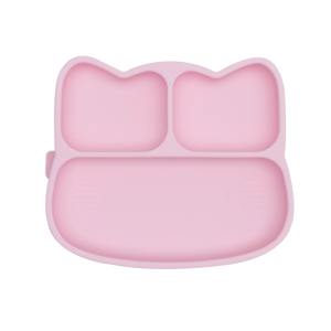 Cat Stickie Plate - Powder Pink