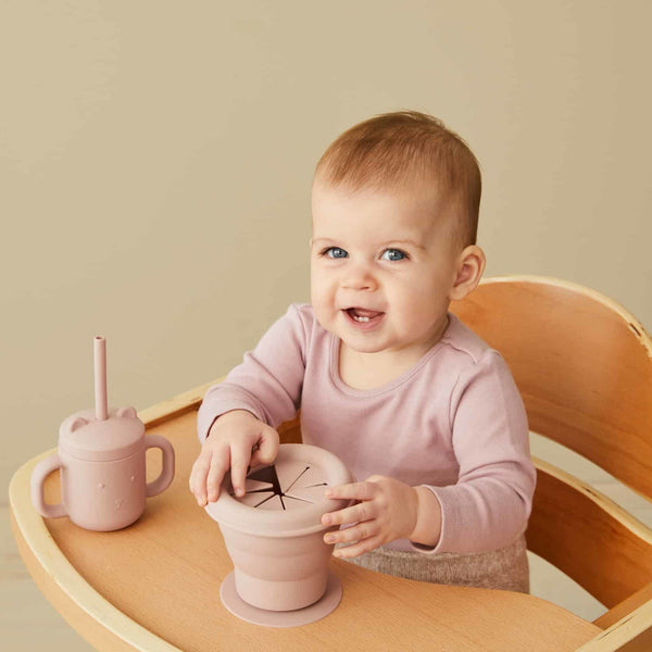 Henry Silicone Sippy Cup with Straw - Musk