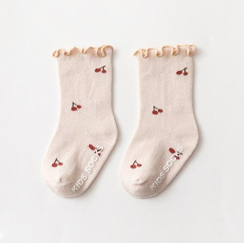 Patterned Socks - Cherries