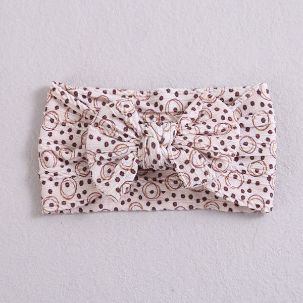 Cable Knit Bow Headbands - Printed