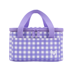 Insulated Cooler Bag - Purple Gingham