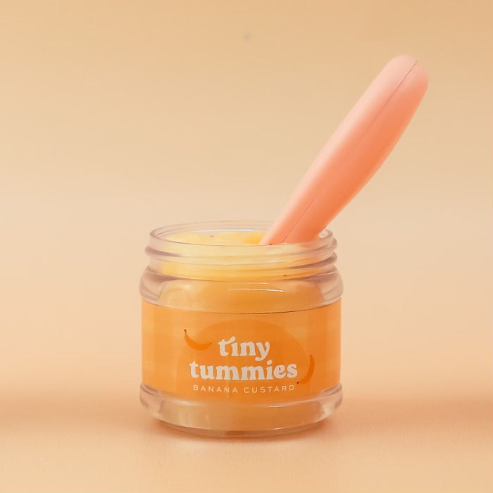 Tiny Tummies - Banana Custard food jar and spoon set
