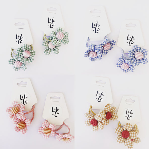 Daisy Gingham toggle ties